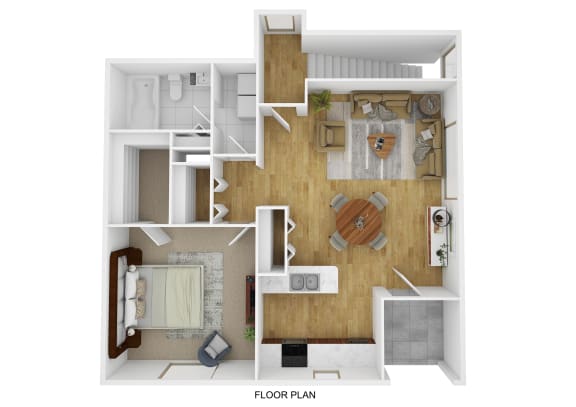The Birch Floor Plan at Prinwood Place, Portage, MI