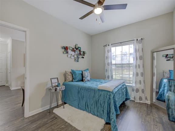 Bedroom With Expansive Windows at Stonebrook, Tyler, TX, 75703