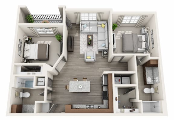 B2 Floor Plan B2 Floor Plan at Vintage Tollgate, Thompson Station, 37179