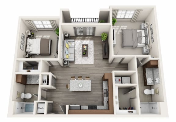B6 Floor Plan B6 Floor Plan at Vintage Tollgate, Thompson Station
