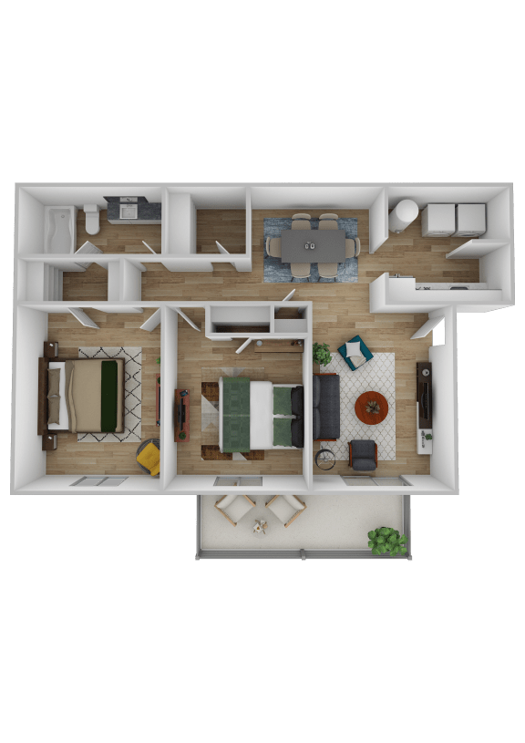 B1 Floor Plan B1 Floor Plan at Retreat at Greenbriar, Atlanta, Georgia