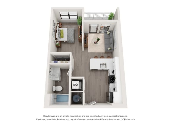 S1 Floor Plan at Exchange at Rock Hill, Rock HIll, SC, 29730