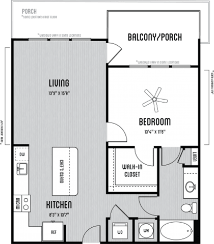 Asbury Floor Plan at Marley EAV, Atlanta, Georgia