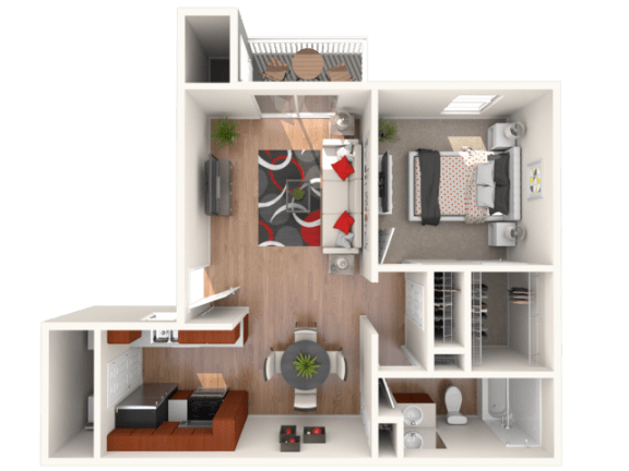  Floor Plan 1x1