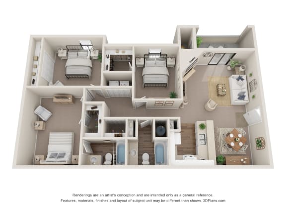 The Brook Floor Plan The Brook Floor Plan at Hidden Lake, Union City, GA