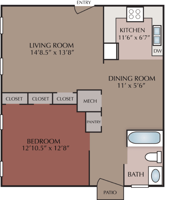 Floor Plans of Lakewood Lodge in Hanahan, SC