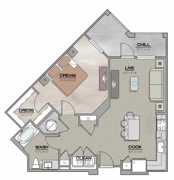 A2 Floor Plan at The Livano Park Boulevard, Pinellas Park, 33781