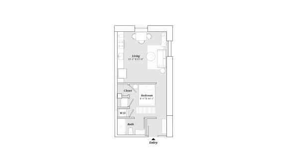 A1 Floor Plan at 99 Front, Tennessee