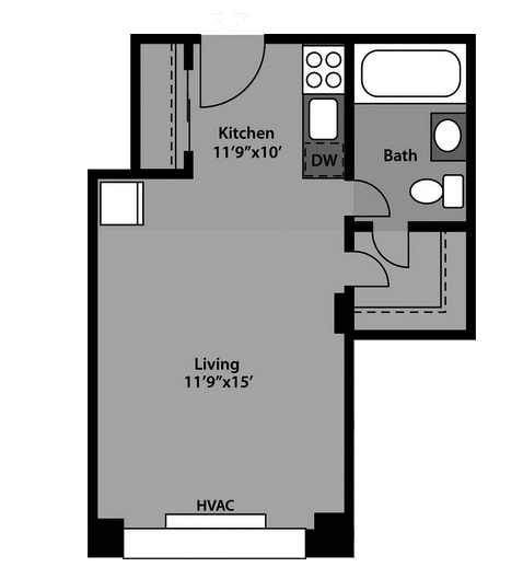 studio apartment chevy chase md