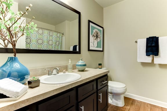 Luxurious Bathroom at The Bradford at Easton Apartments in Columbus, OH