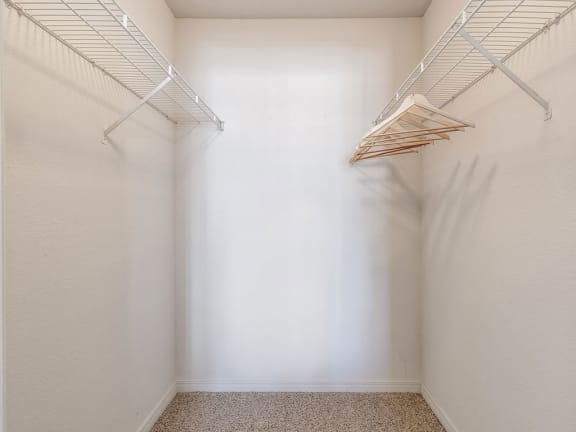 Closet View at The Villas at Villas at Bailey Ranch Apartments, Owasso, Oklahoma