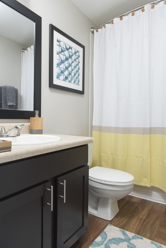 Luxurious Bathroom at Crescent Centre Apartments in Downtown Louisville, KY