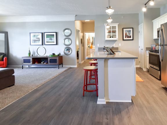 plank flooring at Central Park Apartments in Worthington, Columbus, OH