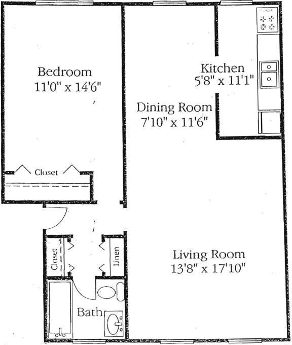 Floor Plans of Barcroft Apartments in Arlington, VA