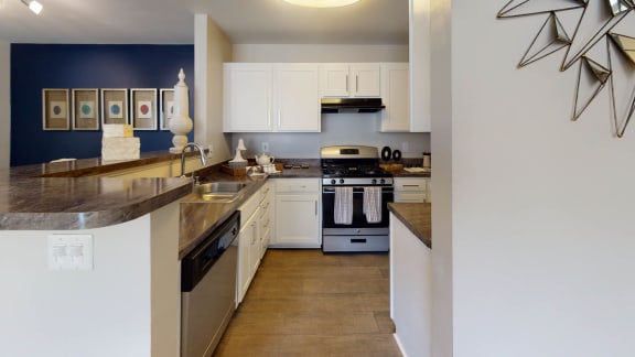 Efficient Appliances In Kitchen at Heritage at Waters Landing, Germantown, Maryland
