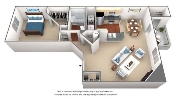1 & 2-Bedroom Apartments in Cincinnati | BrookStone Village