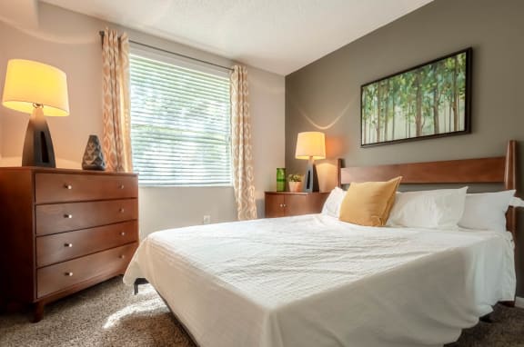 Carpeted Bedroom at Pembroke Pines Landings, Florida, 33025