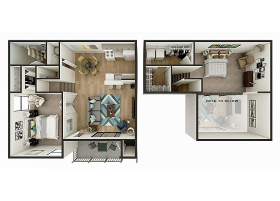 Venice Floor Plan at Sanford Landing Apartments, Florida, 32771