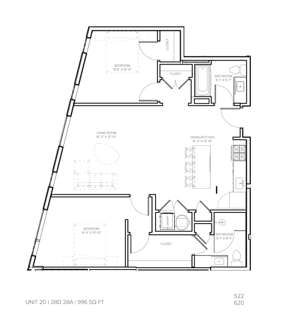 Floor Plan  BRAND NEW Flats Unit 2D
