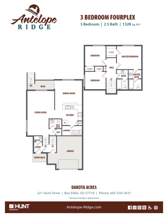 the address residence dubai opera 3 bedroom floor plan  at Antelope Ridge, Box Elder, South Dakota