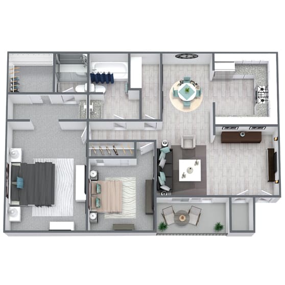 Floor Plans Accent on Decatur Apartments Las Vegas, NV