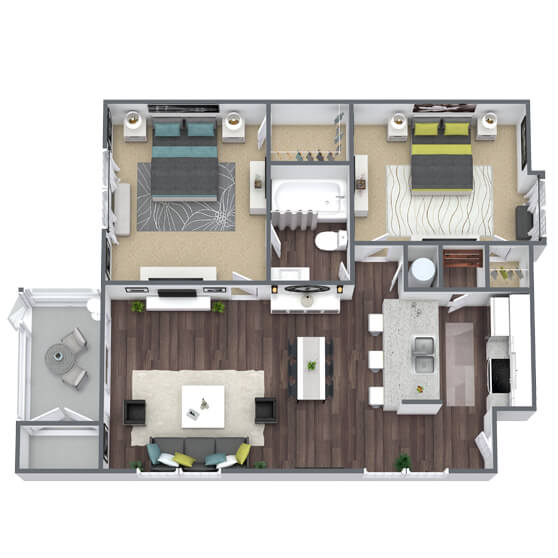 Floor Plans of Waverley Place Apartments in Naples, FL