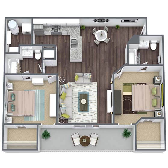 Floor Plans of Vinings at Hunters Green in Tampa, FL