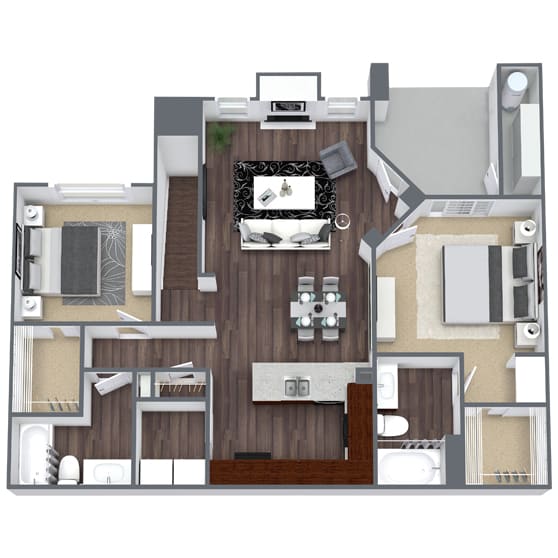 1, 2 & 3 Bedroom Floor Plans Cambria Apartments in Gilbert, AZ