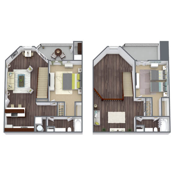 Floor Plans Fox Valley Villages Apartments in Aurora, IL