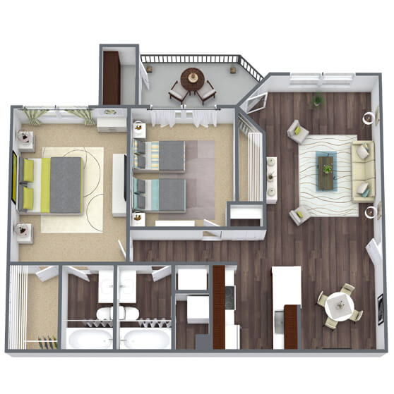 Floor Plans Fox Valley Villages Apartments in Aurora, IL