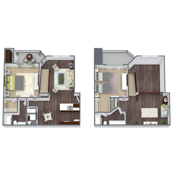 Floor Plans Fox Valley Villages Apartments in Aurora, IL