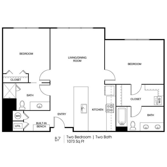 Floor Plans of Seven Skies in Sandy, UT