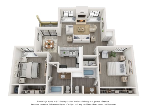 Coral Floor Plan Coral Floor Plan at Sunset Cove Apartments, Nevada, 89142