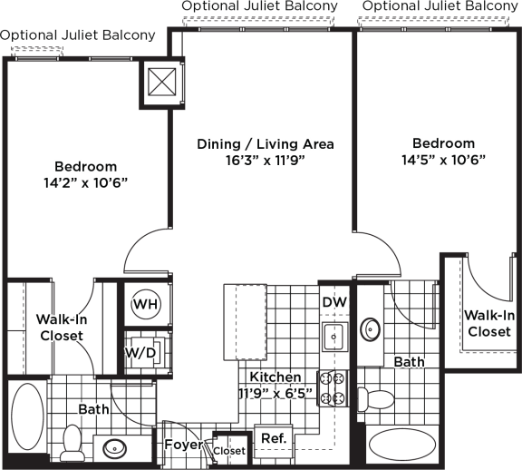 Floor Plan  b03m (Income Restricted, ADU Program)