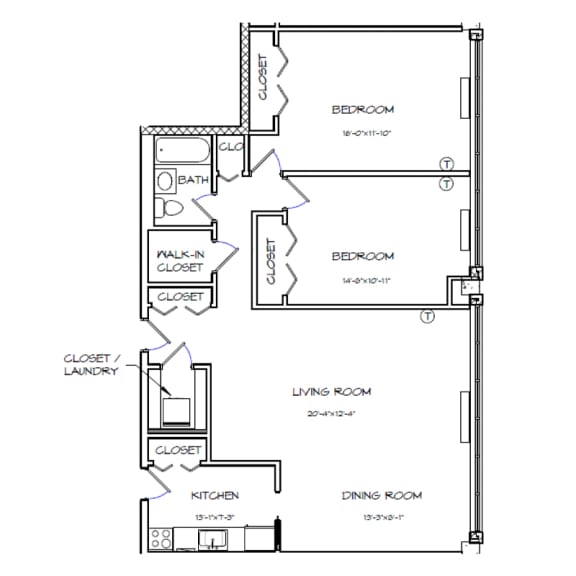 Floor Plan  B03 (Workforce Housing)