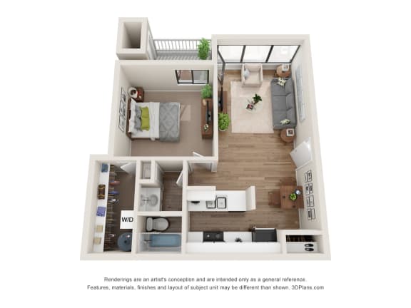 Floor Plan  Landmark Apartments: Horsetooth