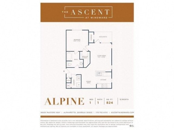Floor Plan  A1 1/1 floor plan
