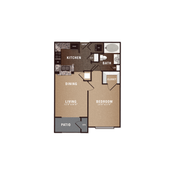 Floor Plan  A1 1x1
