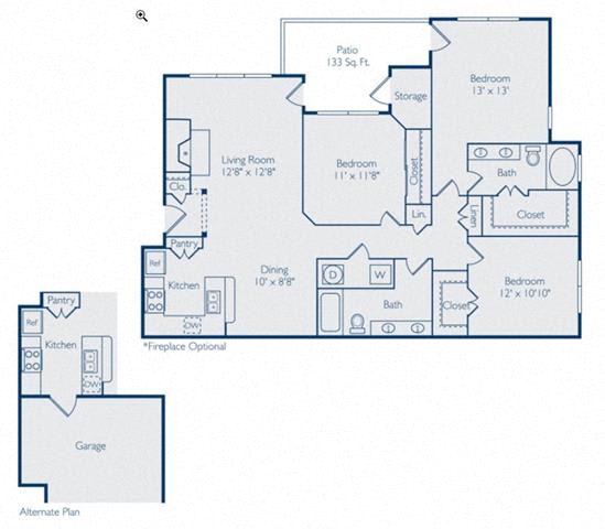 1, 2, & 3 Bedroom Apartments in Plano, TX | Floor Plans