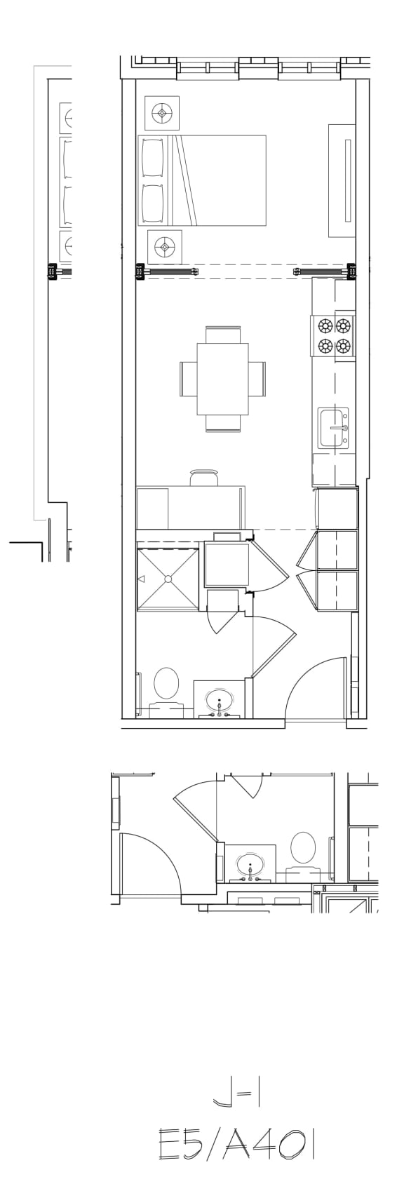 J-1 Floor Plan J-1 Floor Plan at The Rushmore, Washington, DC