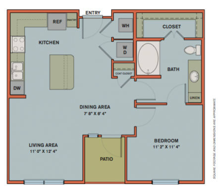 A4 Floorplan at The Can Plant Residences at Pearl
