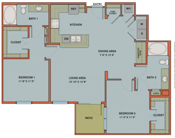 B7 Floorplan at The Can Plant Residences at Pearl