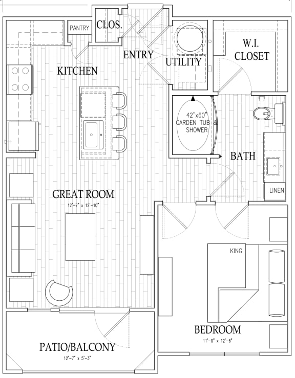 A Floor Plan at Dryden, Humble, 77346