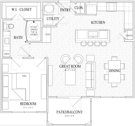 A2 Floor Plan A2 Floor Plan at Dryden, Humble, 77346