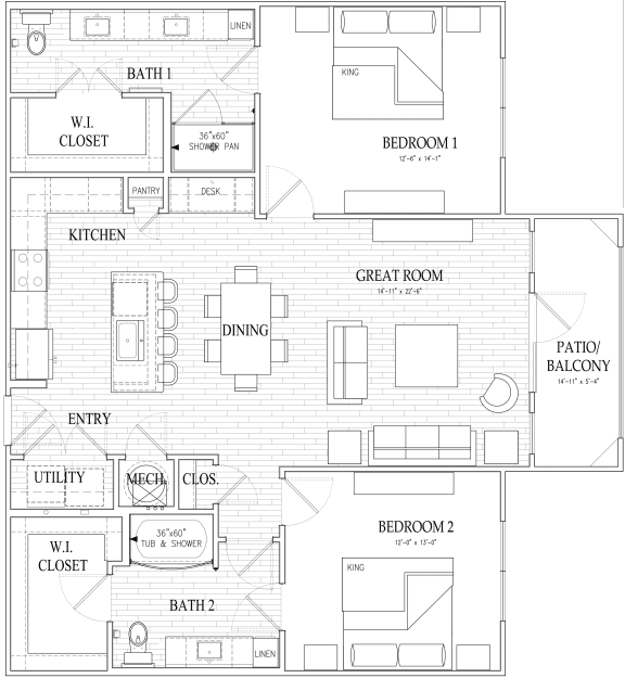 B3 Floor Plan at Dryden, Humble, TX