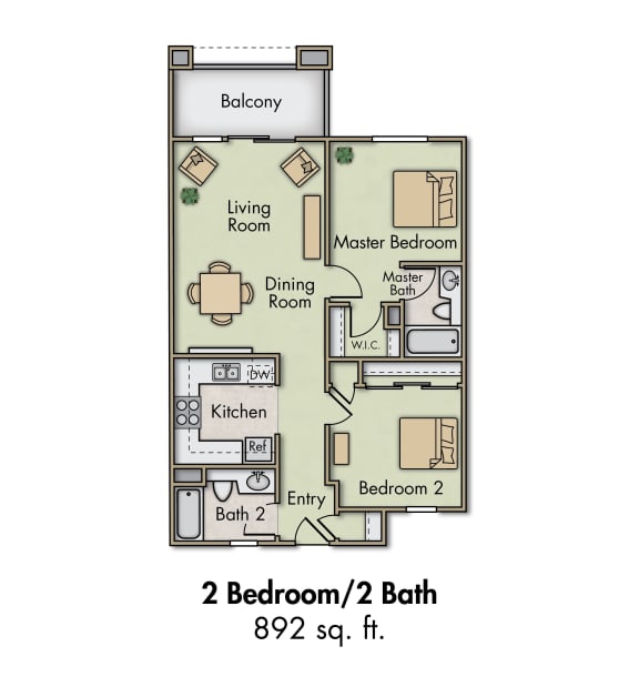 Floor Plans of Campina Court Apartments in La Mesa, CA