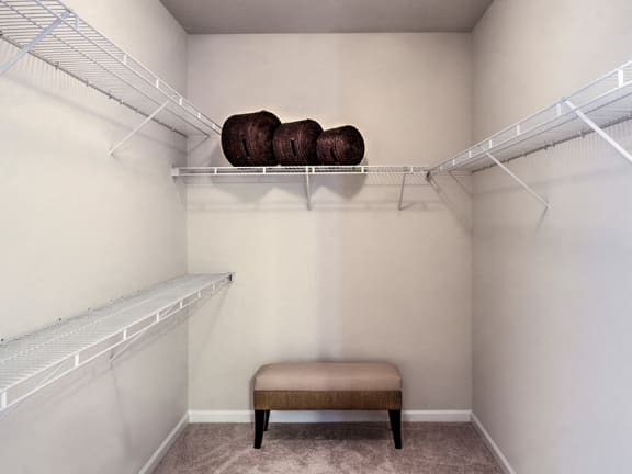 Over-Sized Walk-In Closets at Abberly Green Apartment Homes by HHHunt, Mooresville, 28117