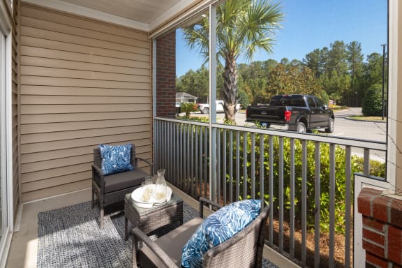 Large Private Patios &amp; Balconies at Abberly Chase Apartment Homes by HHHunt, Ridgeland, SC, 29936