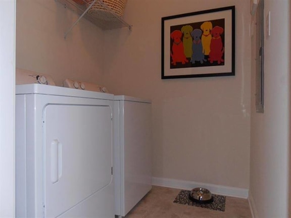 Full-Size Washer and Dryer In Every Home at Abberly Village Apartment Homes by HHHunt, West Columbia, SC