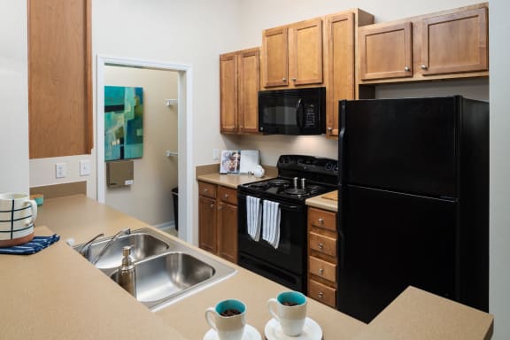 Fully Equipped Kitchen at Abberly at West Ashley Apartment Homes by HHHunt, South Carolina